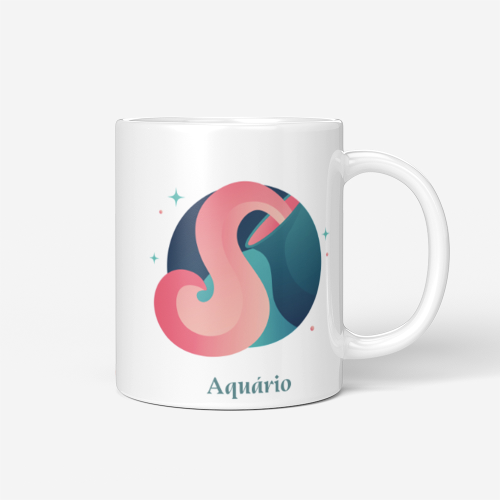 Caneca Signo Aquário intro